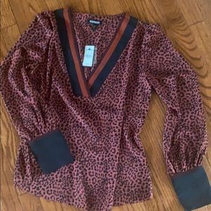 NWT Express Leopard / stripe top